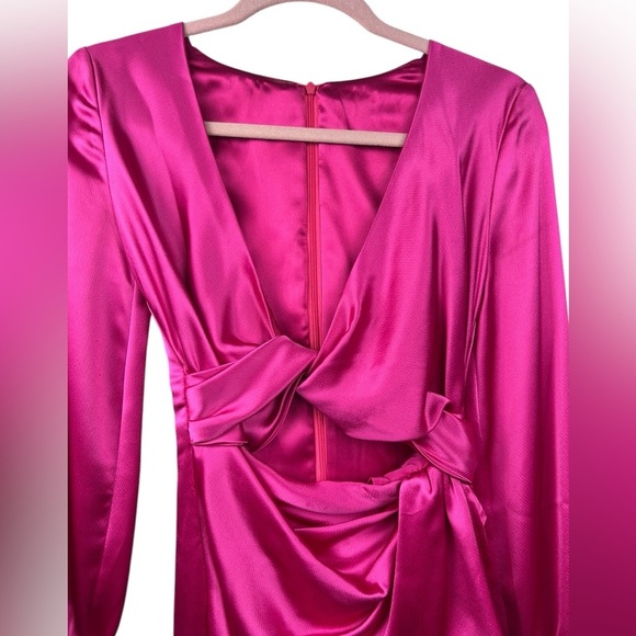 Hot Pink mini dress, bandeau top, S, custom made copy of Kylie Jenner dress Sexy - Picture 5 of 13